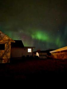 an image of the aurora dancing in the sky at Private 4 bedroom getaway in Lofoten in Vestvågøya