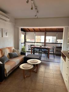 Χώρος καθιστικού στο Amanecer en Mardel