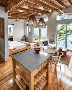 Ένα ή περισσότερα κρεβάτια σε δωμάτιο στο Anoranza Casita