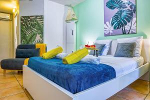 Postel nebo postele na pokoji v ubytování Elau-studio