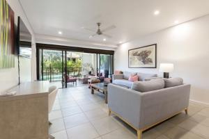 TV a/nebo společenská místnost v ubytování Soluna Stayz