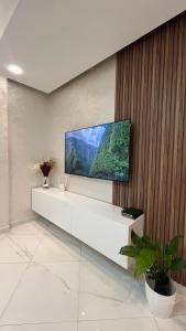 Μια τηλεόραση ή/και κέντρο ψυχαγωγίας στο Appartement Moderne et Lumineux