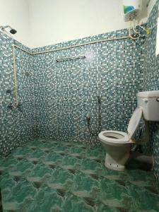 Koupelna v ubytování The purple stay