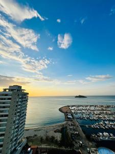 a view of the ocean from a building at EIRA TACK by Tack Real Estate in Santa Marta