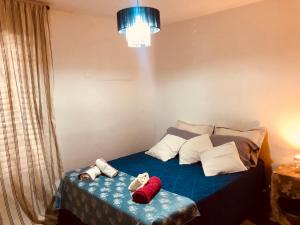 Postel nebo postele na pokoji v ubytování Departamento habitación doble equipado full