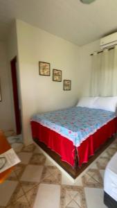 Postel nebo postele na pokoji v ubytování Clube de pesca e Pousada boa sorte