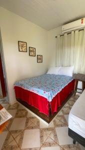 Postel nebo postele na pokoji v ubytování Clube de pesca e Pousada boa sorte