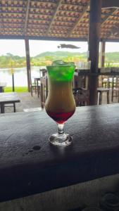 Nápoje v ubytování Clube de pesca e Pousada boa sorte