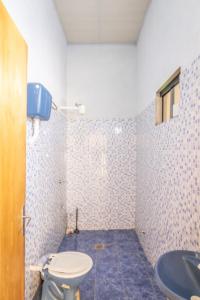 Nu GuazuにあるTu Quinta en Luqueのトイレと洗面台のあるバスルーム