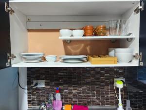 Η κουζίνα ή μικρή κουζίνα στο Santana Lux +6 φωτογραφίες