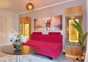 Zona d'estar a Comfy36 - Barrierearm - Parkplatz - Top Modern