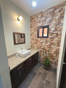 Ένα μπάνιο στο Hotel y Restaurante Vista Verde