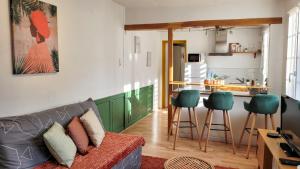 Posezení v ubytování Échappée Urbaine Rouennaise - Hypercentre - Gare Rive Gauche