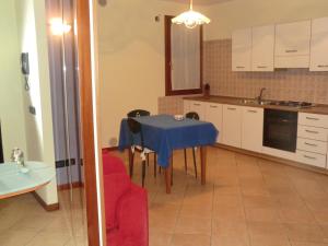 A kitchen or kitchenette at Hotel Ristorante al Gabbiano