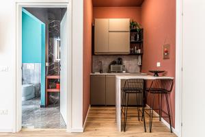 Kuchyň nebo kuchyňský kout v ubytování MARS SUITE Style & Relax Centro Livorno + 29 fotografií