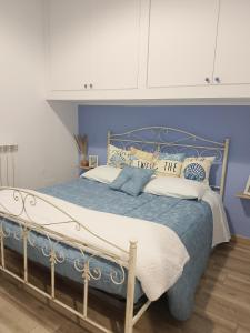 Postel nebo postele na pokoji v ubytování La casa di mamma