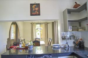 Kuchyň nebo kuchyňský kout v ubytování Garden Villa