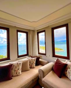 Posezení v ubytování Amasra Doğa Apart