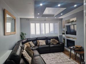 Istumisnurk majutusasutuses Charming Wythenshawe Home with Garden and Parking