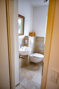 Koupelna v ubytování Ferienwohnung Auerose + 6 fotografií