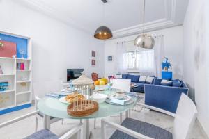 Χώρος καθιστικού στο L'Oiseau Bleu Marsa Plage