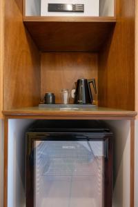 Kuchyň nebo kuchyňský kout v ubytování Orion Hotel