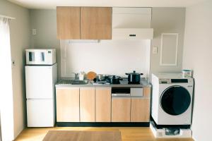 ครัวหรือมุมครัวของ Asakusa Sky Tokyo Condominium hotel