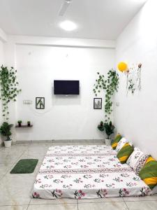 Ένα ή περισσότερα κρεβάτια σε δωμάτιο στο Memories Apartment