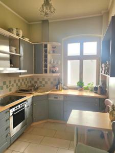 Η κουζίνα ή μικρή κουζίνα στο Townhouse in Potsdam-Babelsberg