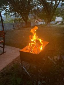 Grillfaciliteterne i villaen som gæsterne kan bruge + 11 billeder