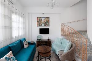 Posezení v ubytování Εν Καρδιά