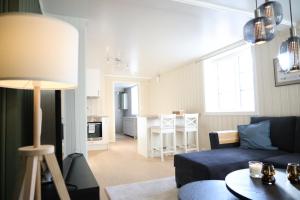 Kuchyň nebo kuchyňský kout v ubytování Central apartment in Lillehammer