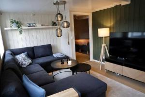 Posezení v ubytování Central apartment in Lillehammer