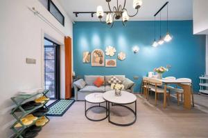 Χώρος καθιστικού στο 柃居 B&B - Sinan Mansion Branch