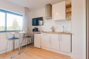 Kuchyň nebo kuchyňský kout v ubytování Renovated studio apartment in Marcq-en-Barœul