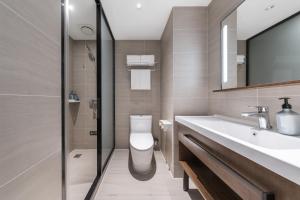 Ένα μπάνιο στο Hanting Hotel Beijing Deshengmen +31 φωτογραφίες