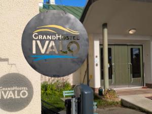 a sign that says grandmastisel nola in front of a house at Grand Hostel Ivalo in Ivalo