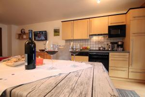 Kuchyň nebo kuchyňský kout v ubytování Igel