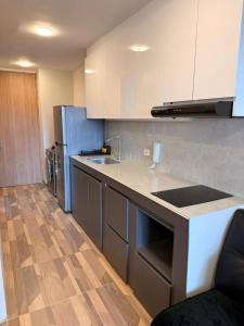 Η κουζίνα ή μικρή κουζίνα στο Apartamento Suite Chía Solar 228