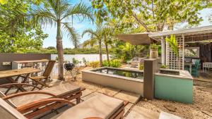 Zahrada ubytování La Cabane du Pecheur