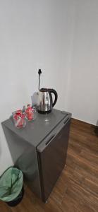 米德尔堡Middelburg Guesthouse的炉灶和茶壶