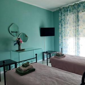 Postel nebo postele na pokoji v ubytování LUCRECE Holiday apartment + 48 fotografií