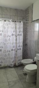 Koupelna v ubytování calido descanso