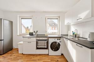 Køkken eller tekøkken på GU03 Monteursunterkunft in Griesheim!