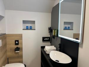 Koupelna v ubytování Hotel Alte Fischerkate + 47 fotografií