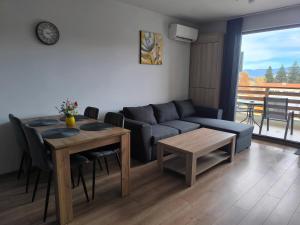 Et opholdsområde på Апартамент Славяна + 37 billeder