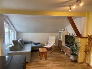 Posezení v ubytování Antoniusblick Vacation Apartment