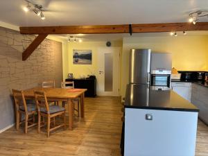 Kuchyň nebo kuchyňský kout v ubytování Antoniusblick Vacation Apartment