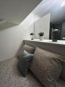 Posezení v ubytování Le Refuge du Cerf