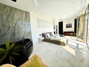 Posezení v ubytování Arcadia Beach Terrace Apartments